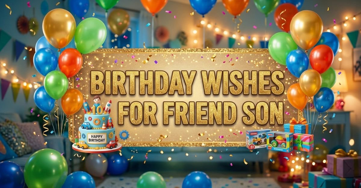 Birthday wishes for friend son