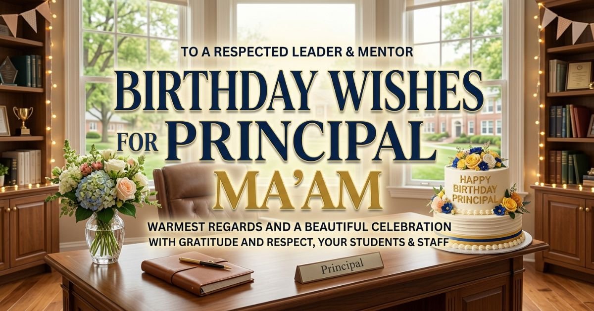 Birthday wishes for principal mam